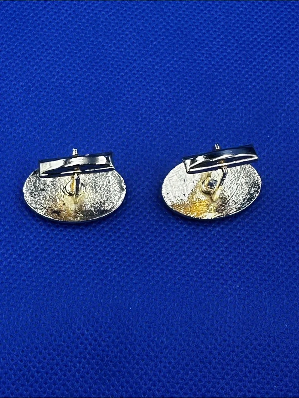 Vintage Goldtone Smiling Man Wearing Hat Cufflinks